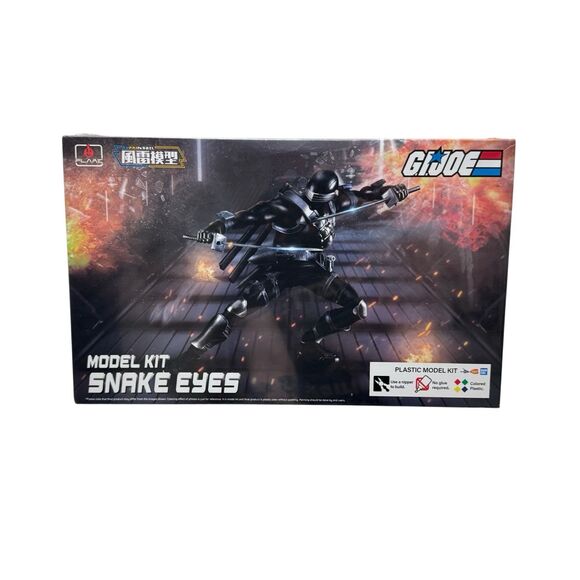 NEW Flame Toys Furai Model G.I. Joe Snake Eyes Articulating Model Kit Sealed - Picture 1 of 6